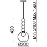Подвесной светильник FRAYA FOCUS FR5220PL-01G6